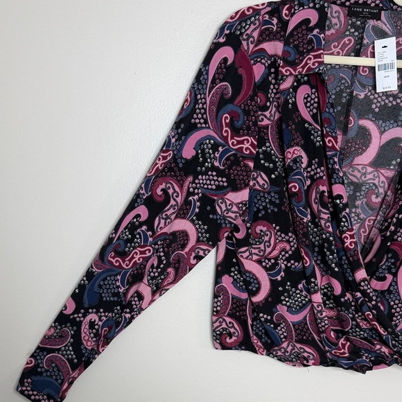 Lane Bryant Colorful Purple Stretch Workwear Top Size 18/20 - Picture 8 of 15